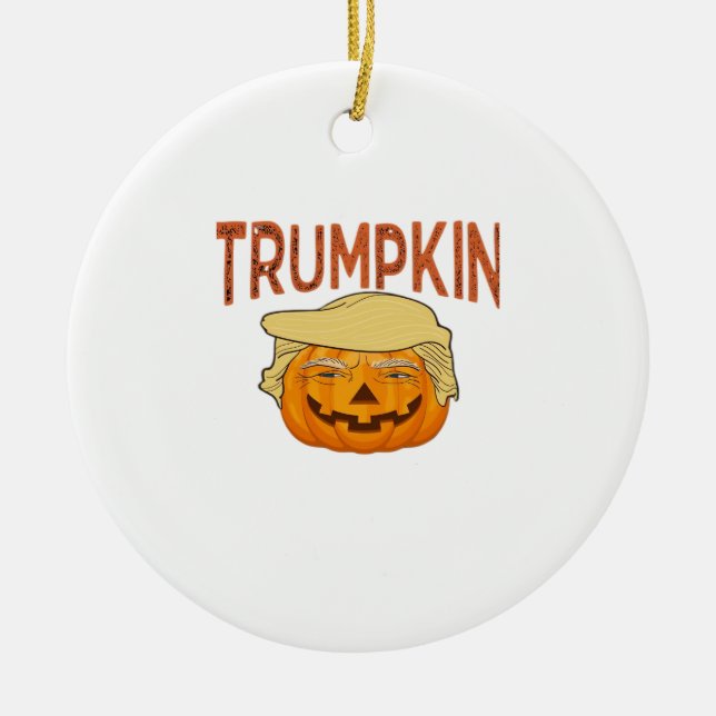Ornamento De Cerâmica Trumpkin Halloween Clássico Engraçado - Sloth Mask (Frente)