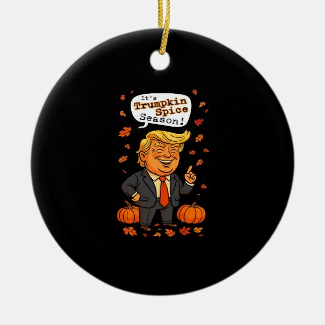 Ornamento De Cerâmica Trumpkin Spice Season Classic (Frente)