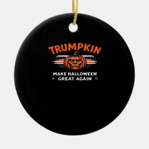Ornamento De Cerâmica Trumpkin Torna O Excelente De Halloween Clássico N