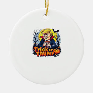 Ornamento De Cerâmica Truque Ou Clássico De Halloween