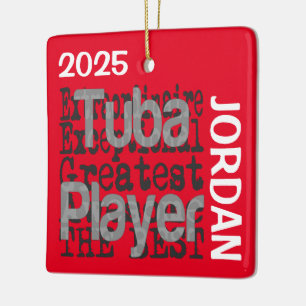 Ornamento De Cerâmica Tuba Player Extraordinário PERSONALIZADO