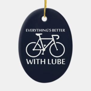 Ornamento De Cerâmica Tudo é melhor com Lube