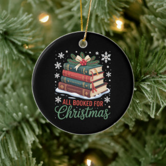 Ornamento De Cerâmica Tudo Reservado Para Leitura De Natal Livro Férias