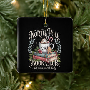 Ornamento De Cerâmica Tudo Reservado para o Clube do Livro de Natal Coqu
