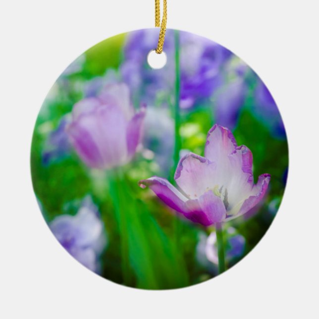 Ornamento De Cerâmica Tulip jarden, Giverny, França (Frente)