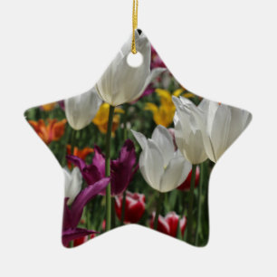 Ornamento De Cerâmica Tulipas