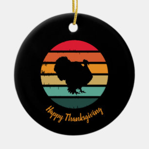Ornamento De Cerâmica Turca Bird Thankplaying Vintage Sunset
