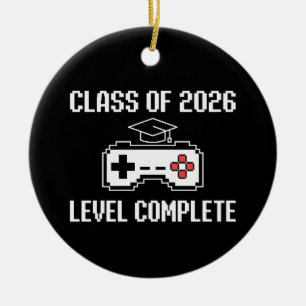 Ornamento De Cerâmica Turma De 2026 Nível Completo Graduação De Jogos