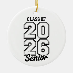 Ornamento De Cerâmica Turma De 2026 Sênior 26 Graduação Graduado