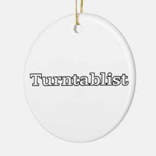 Ornamento De Cerâmica Turntablista