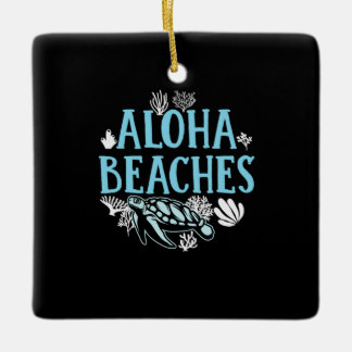 Ornamento De Cerâmica Turtle Lover | Praias Aloha