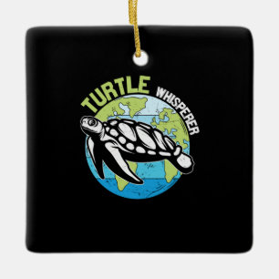 Ornamento De Cerâmica Turtle Lover Turtle Whisperer