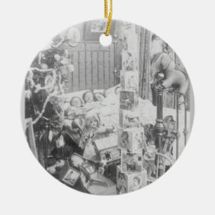 Ornamento De Cerâmica Twas a noite antes do Natal