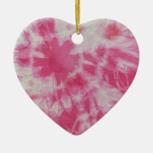 Ornamento De Cerâmica Tye Dye Composition #6 por Michael Moffa (Frente)