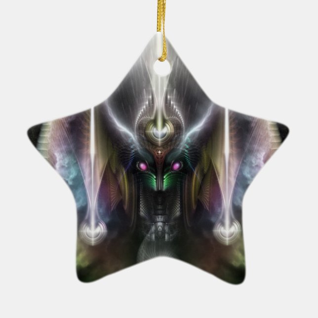 Ornamento De Cerâmica Tyrinan O Horikin Deus Da Guerra (Verso)