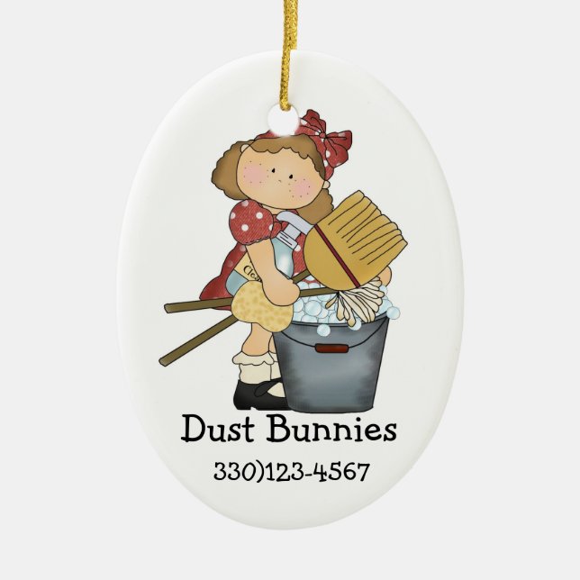 Ornamento De Cerâmica Um Bom Tema CLEAN (Frente)