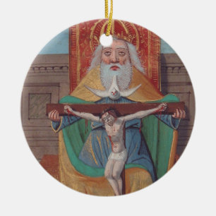 Ornamento De Cerâmica Um Deus Santa Trindade na Glória