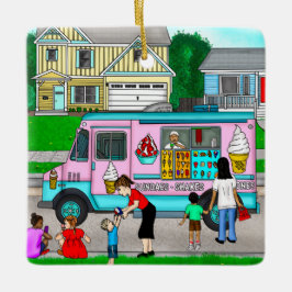 Ornamento De Cerâmica Um Dia de Verão Quente | Ilustração química