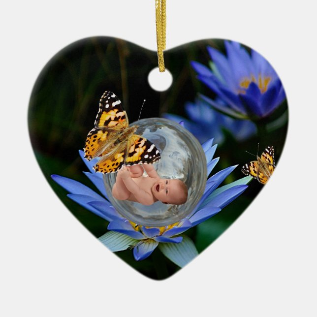 Ornamento De Cerâmica Um feixe de alegria de natal (Frente)