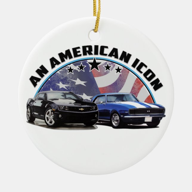 Ornamento De Cerâmica Um ícone continua (Frente)