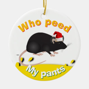 Ornamento De Cerâmica Um Natal de pissboy