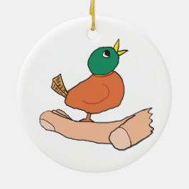 Ornamento De Cerâmica Um pássaro na mão vale dois no mato