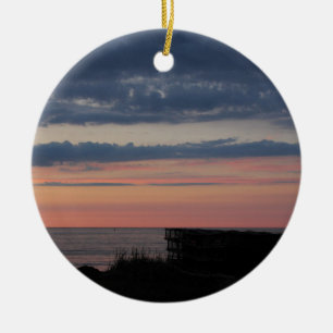 Ornamento De Cerâmica Um por do sol de Scotian da nova