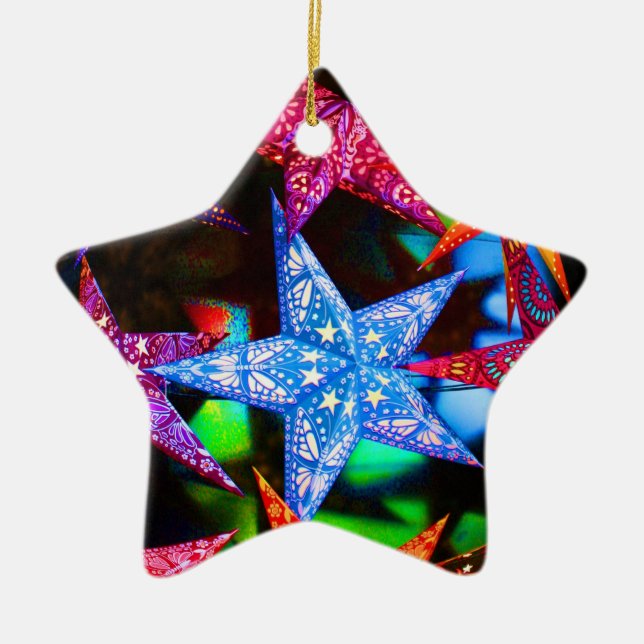 Ornamento De Cerâmica Um punhado das estrelas (Frente)