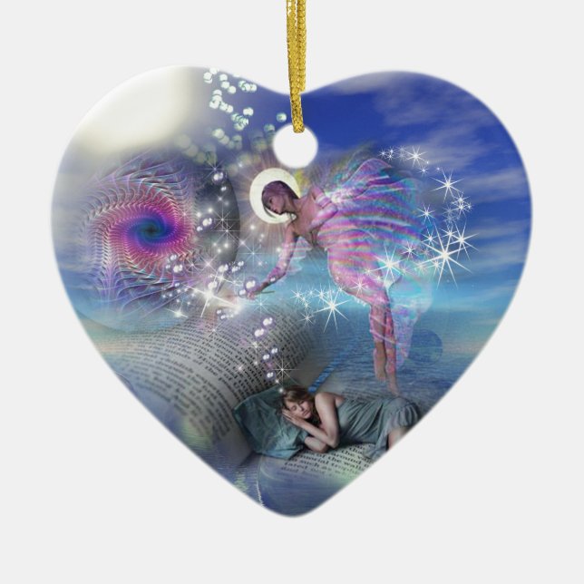 Ornamento De Cerâmica Um romance pode ser um portal para realidades para (Frente)