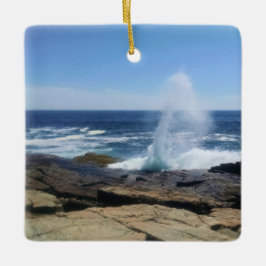 Ornamento De Cerâmica Um Salpico de Aventura em Schoodic Point
