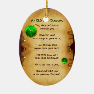 Ornamento De Cerâmica Um Velho Blindagem Irlandesa