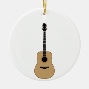Ornamento De Cerâmica Um violão adorável