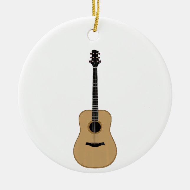Ornamento De Cerâmica Um violão adorável (Frente)