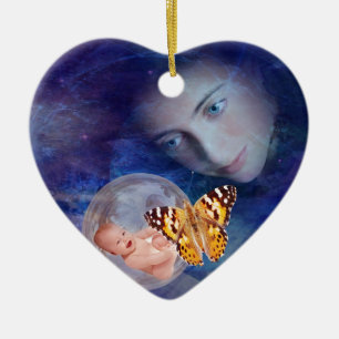 Ornamento De Cerâmica Uma alegria do bebê e da mãe