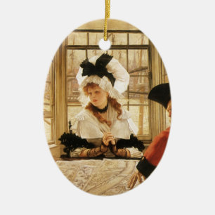 Ornamento De Cerâmica Uma História Tediosa por James Tissot, Arte Fina A
