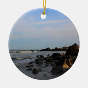 Ornamento De Cerâmica Uma noite na praia do falcão