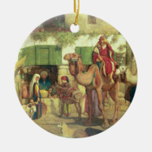 Ornamento De Cerâmica Uma rua em Jerusalem, 1867