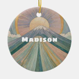 Ornamento De Cerâmica Uma Serenata Vulcânica Personalizada