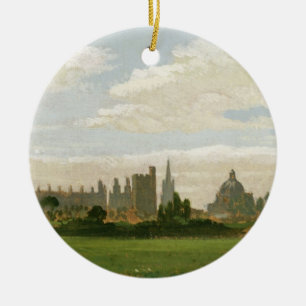 Ornamento De Cerâmica Uma vista de Oxford (óleo no millboard)