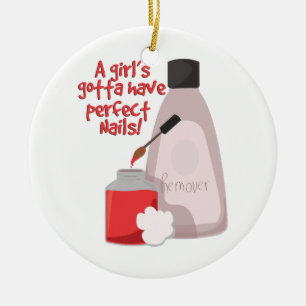 Ornamento De Cerâmica Unhas perfeitas!