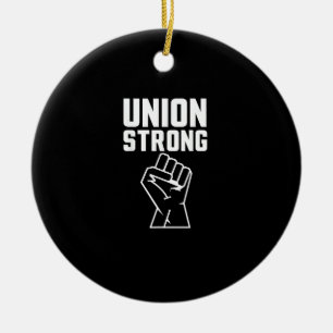 Ornamento De Cerâmica União Orgulhosa União Forte Solidariedade Apoia A
