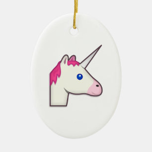 Ornamento De Cerâmica unicorn emoji
