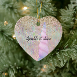 Ornamento De Cerâmica Unicorn Sparkle