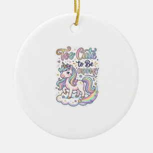 Ornamento De Cerâmica Unicórnio Muito Fofo para Ser Ordinário Vetor Prem