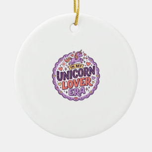 Ornamento De Cerâmica Unicórnio Na Minha Era De Amante De Unicórnio Merc