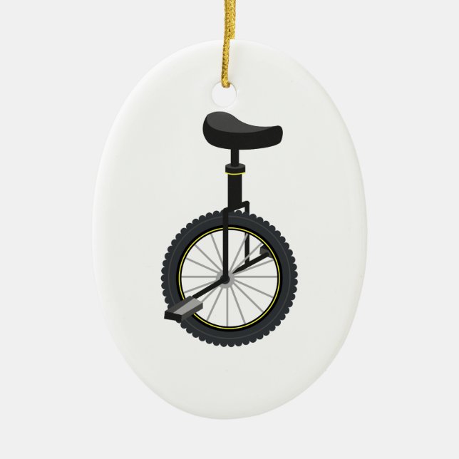 Ornamento De Cerâmica Unicycle (Frente)