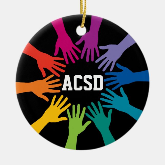 Ornamento De Cerâmica Unidade - Trabalho em equipe - SRF (Frente)