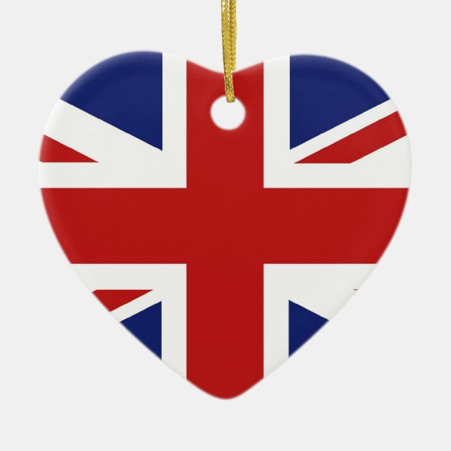 Ornamento De Cerâmica Union Jack (Frente)