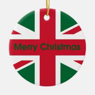Ornamento De Cerâmica Union Jack