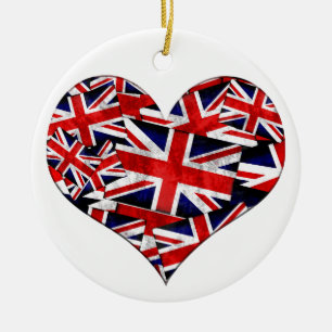 Ornamento De Cerâmica Union Jack British England Flag Reino Unido